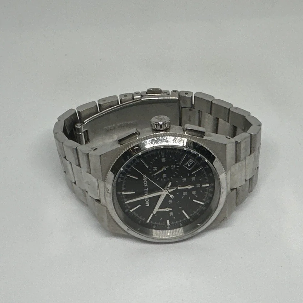 Michael Kors Channing MK6054 Men's Silver Stainless Steel Analog Watch HME559